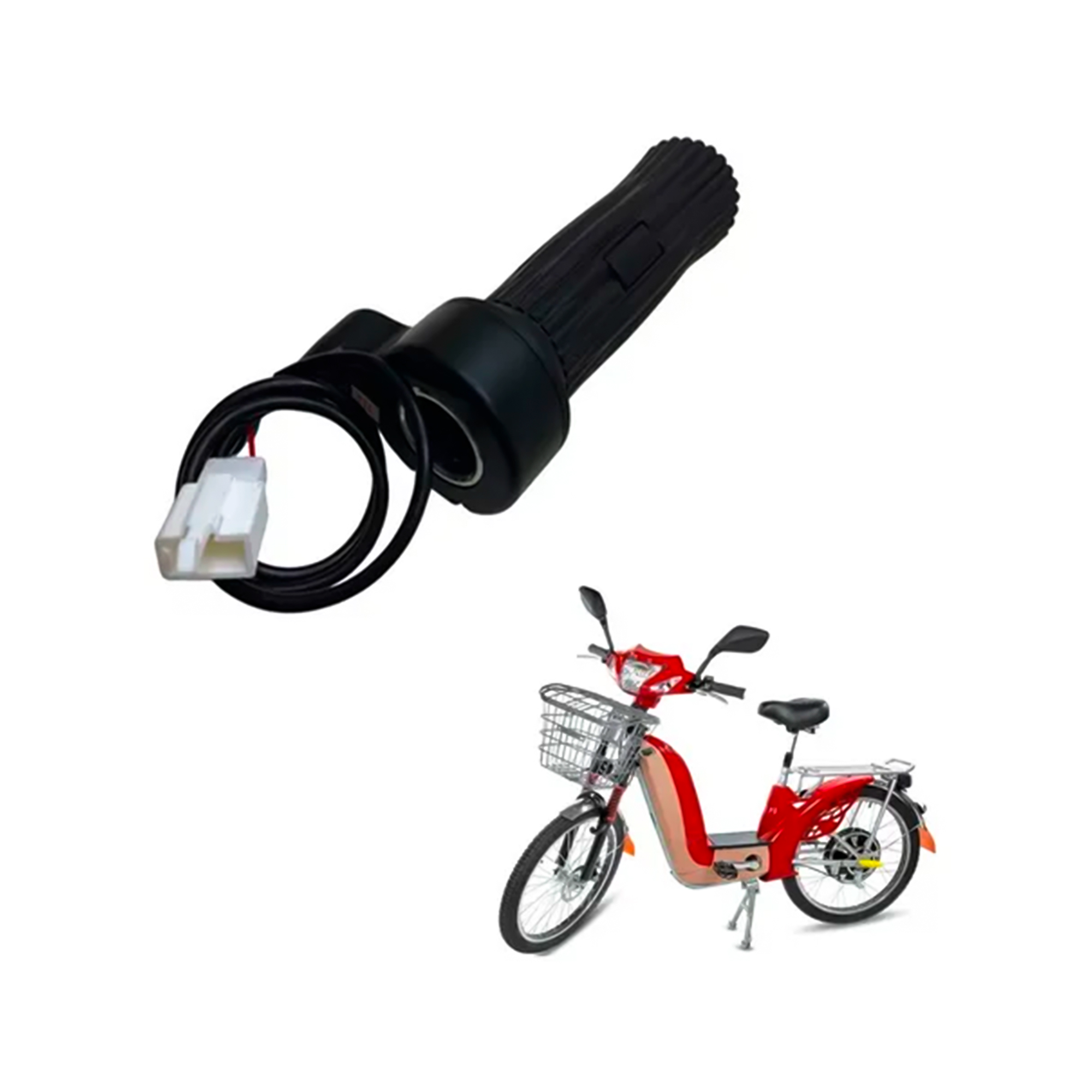 Acelerador Punho Direito Bike Elétrica Souza 350W | Peça Original