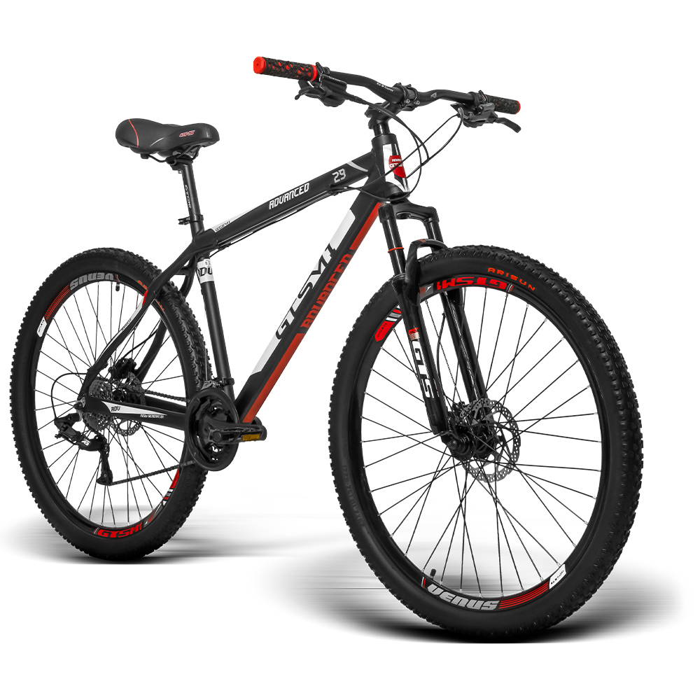 Bicicleta GTS Aro 29 Freio a Disco Hidráulico Câmbio LTWOO A3 24 Marchas cubo k7 e Amortecedor Suporta até 140 kg. | GTS M1 Big Advanced New