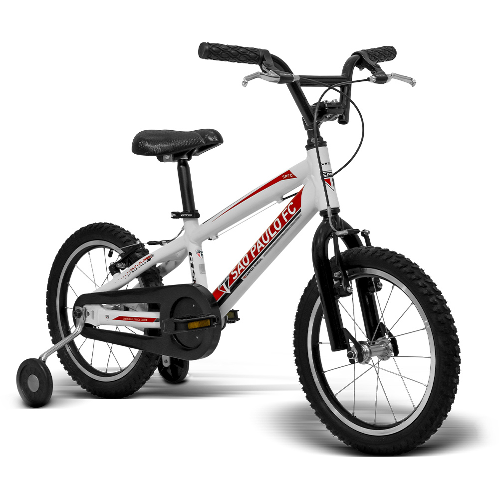 Bicicleta Infantil Oficial GTS M1 do São Paulo futebol Clube Aro 16 freio V-brake Quadro Alumínio | GTS M1 KIDS São Paulo