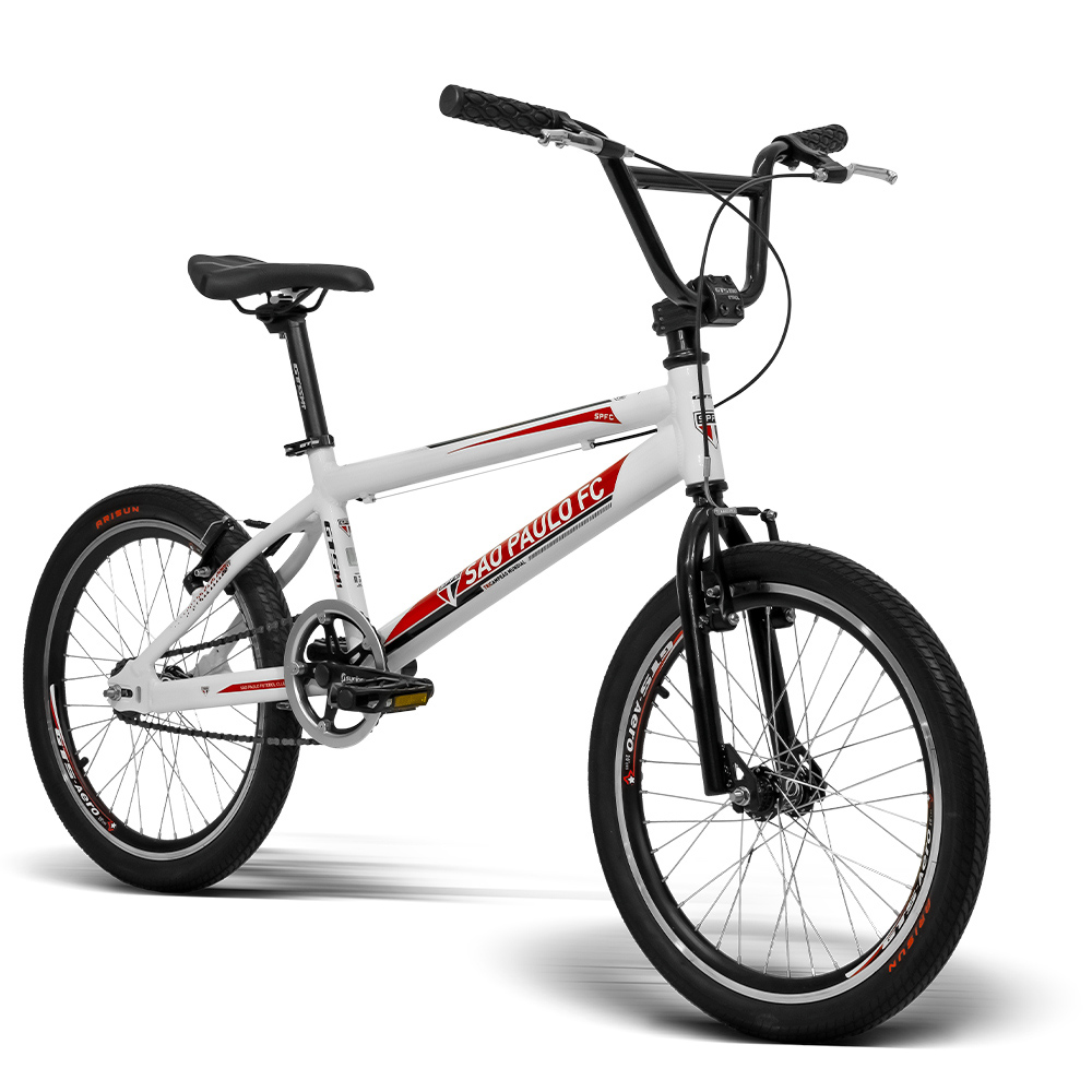 Bicicleta Oficial GTS M1 do São Paulo futebol Clube Aro 20 freio V-brake Quadro Alumínio | GTS M1 SK BMX São Paulo