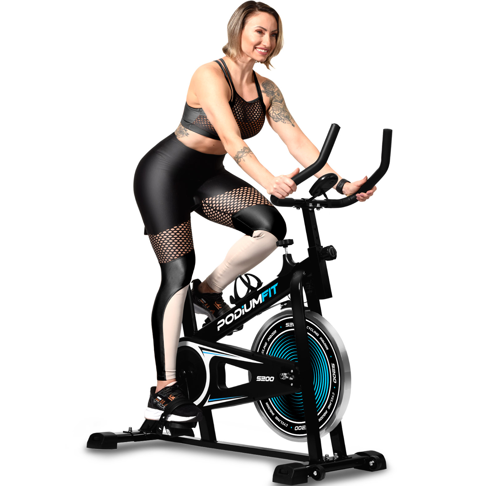 Bike Spinning PodiumFit S200 [A ORIGINAL] Bicicleta Ergométrica Silenciosa