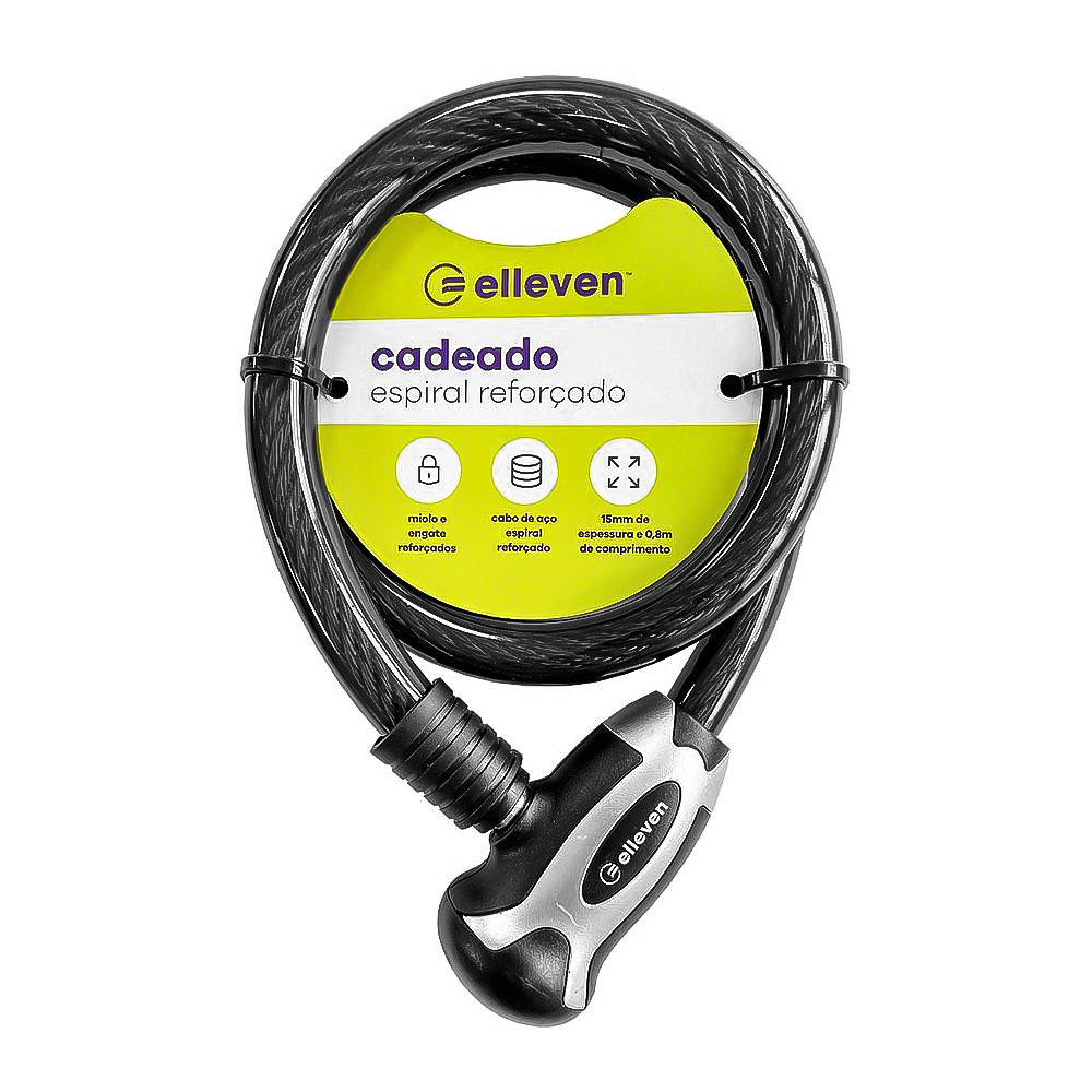Cadeado Elleven com chave 15mmx1mt