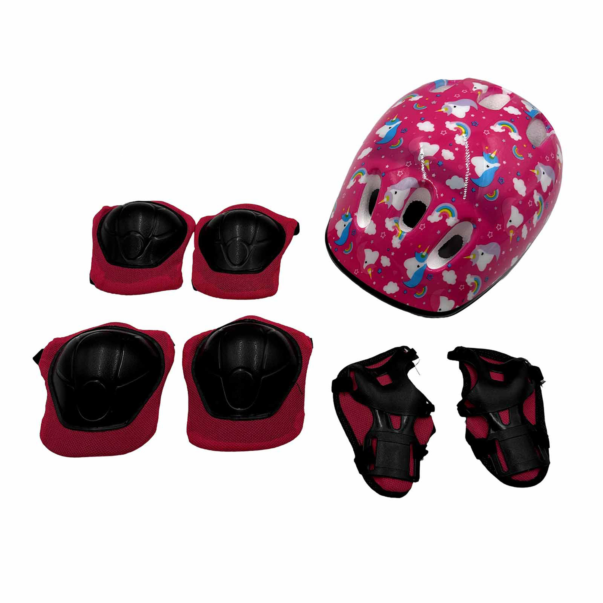 Kit Proteção Infantil Completo com Capacete, Joelheira e Cotoveleira - Segurança para Crianças