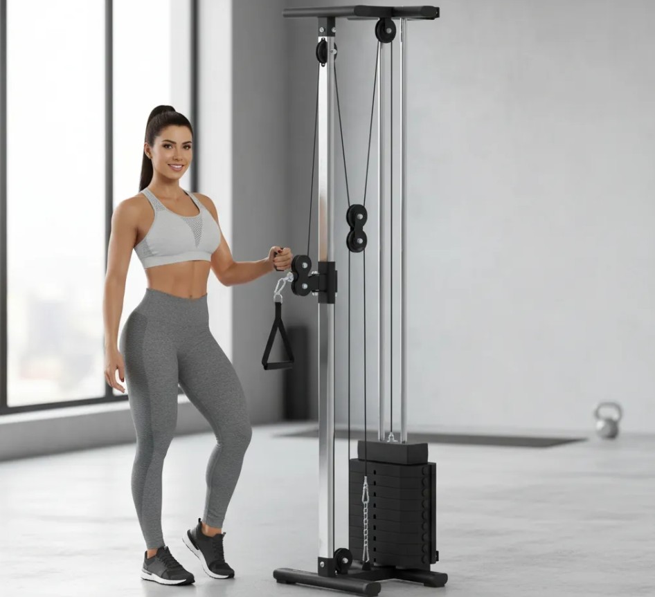 Polia Academia Crossover Podiumfit MC100 Fixa Estação Musculação