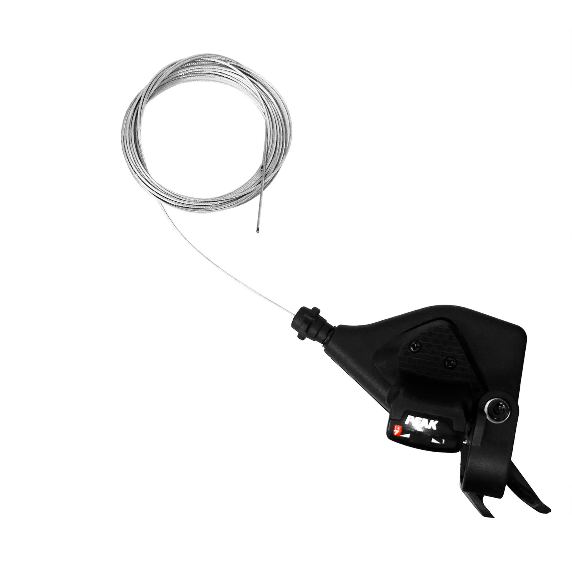 Trocador 7V Peak lado Direito para Câmbio de Bicicleta com Alavanca Ergonômica e Cabo Resistente